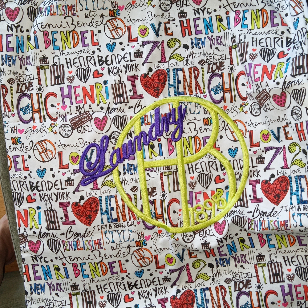 Henri Bendel Colorful Graphic Laundry Bag
